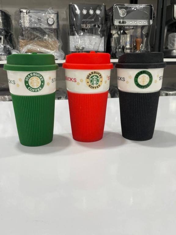 لیوان سرامیکی دور سلیکون-0